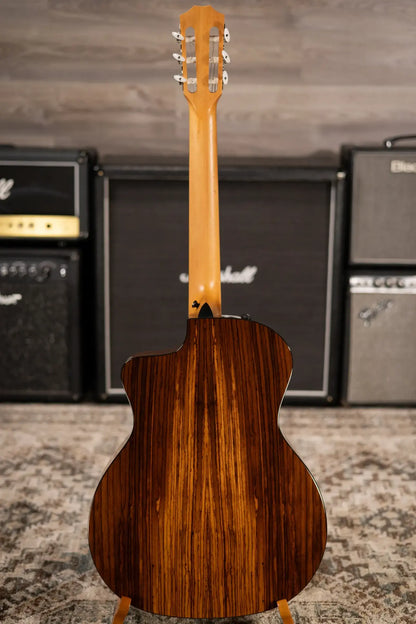 Taylor Sunset Blvd 214ce-N Plus Nylon Grand Auditorium Acoustic/Electric Guitar - Shaded Edge Burst with Aerocase - Factory Used