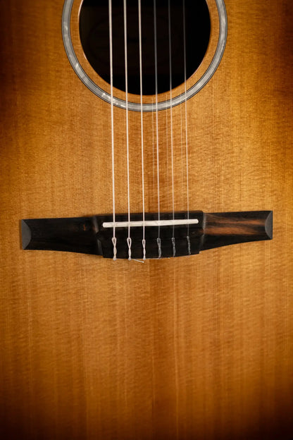 Taylor Sunset Blvd 214ce-N Plus Nylon Grand Auditorium Acoustic/Electric Guitar - Shaded Edge Burst with Aerocase - Factory Used
