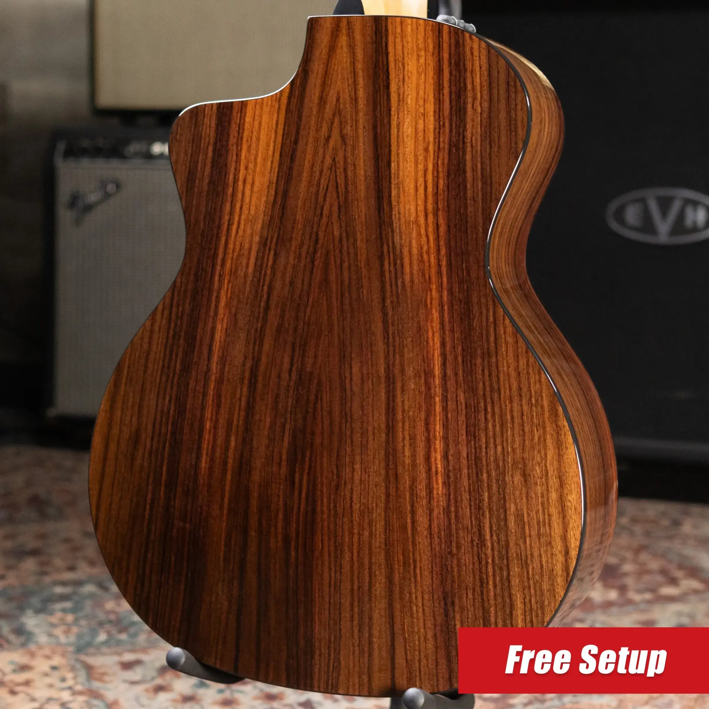 Taylor Sunset Blvd 214ce-N Plus Nylon Grand Auditorium Acoustic/Electric Guitar - Shaded Edge Burst with Aerocase - Factory Used