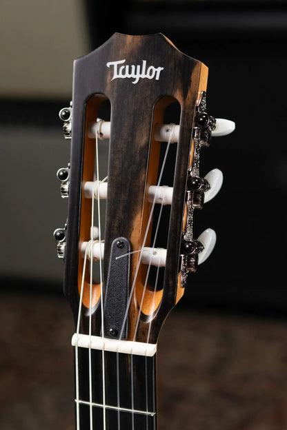 Taylor Sunset Blvd 214ce-N Plus Nylon Grand Auditorium Acoustic/Electric Guitar - Shaded Edge Burst with Aerocase - Factory Used