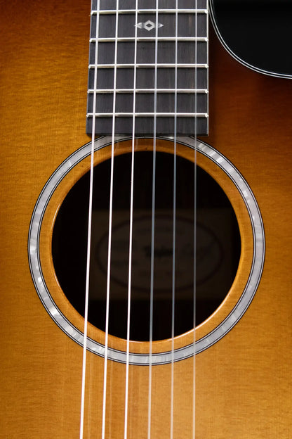 Taylor Sunset Blvd 214ce-N Plus Nylon Grand Auditorium Acoustic/Electric Guitar - Shaded Edge Burst with Aerocase - Factory Used