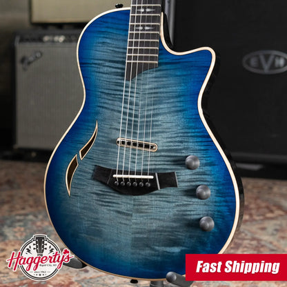 Taylor T5z Pro Hollow Body Electric Guitar - Harbor Blue with Hardshell Case
