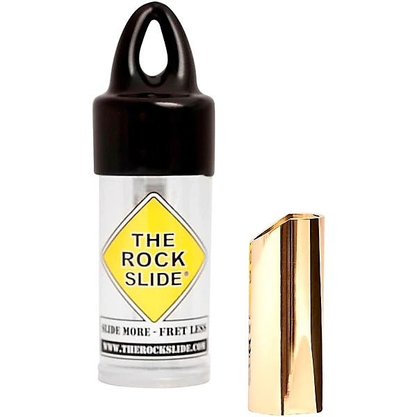 The Rock Slide Medium Polished Brass Guitar Slide