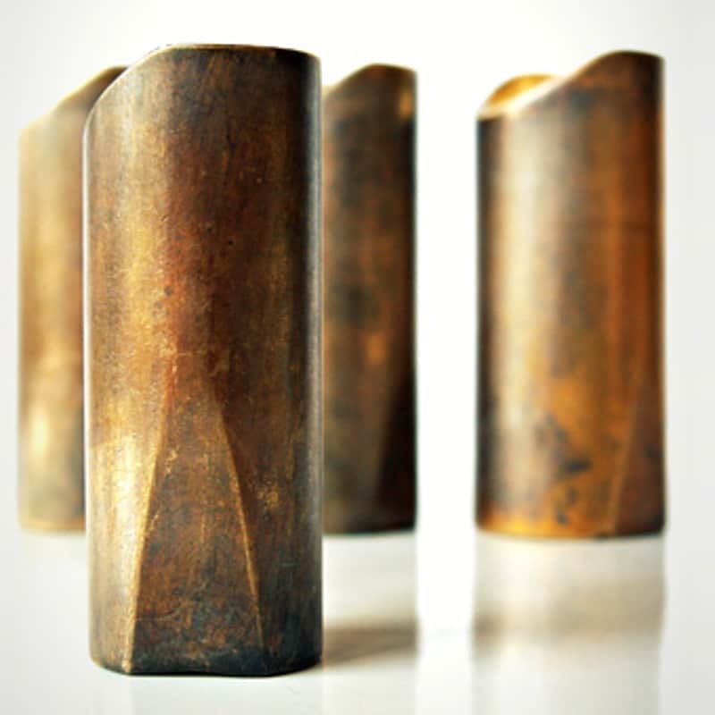 The Rock Slide X Large Aged Brass Swamp Guitar Slide