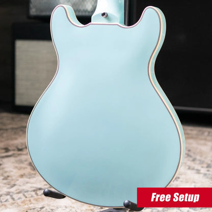 Warwick RockBass 5-String Star Bass - Solid Daphne Blue High Polish with Gig Bag