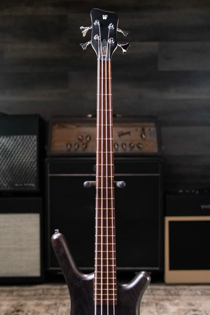 Warwick RockBass Corvette Taranis Electric Bass, BEAD Tuning - Nirvana Black Transparent Satin with Gig Bag