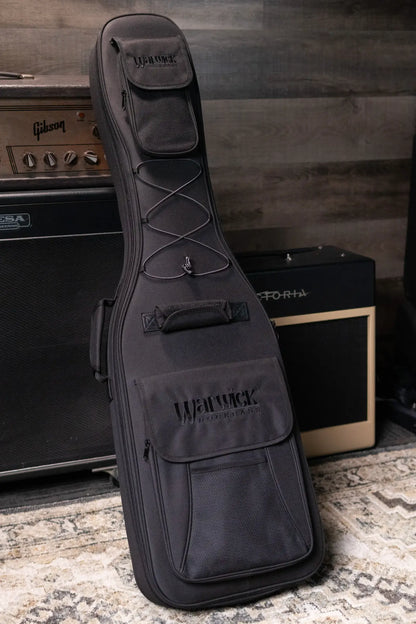 Warwick RockBass Corvette Taranis Electric Bass, BEAD Tuning - Nirvana Black Transparent Satin with Gig Bag