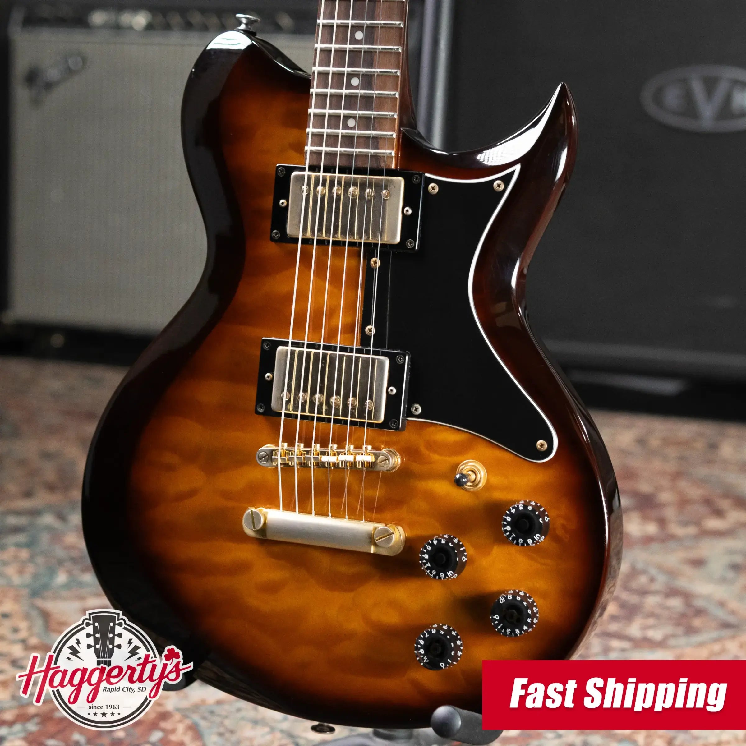 Washburn WI-64DL Electric Guitar - Tobacco Sunburst with Hardshell Case - Used
