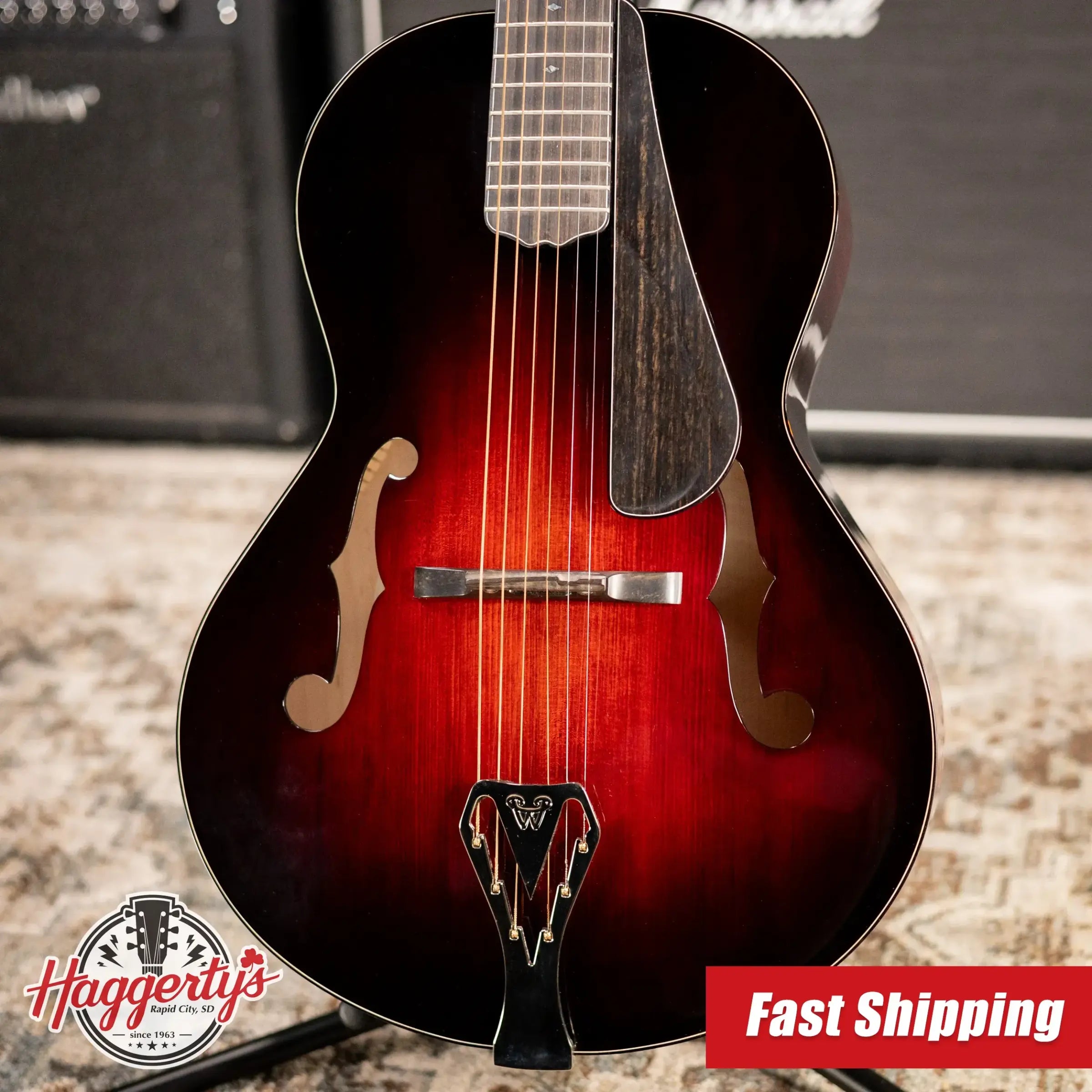 Weber Yellowstone Archtop Acoustic/Electric Guitar with Hardshell Case - Used