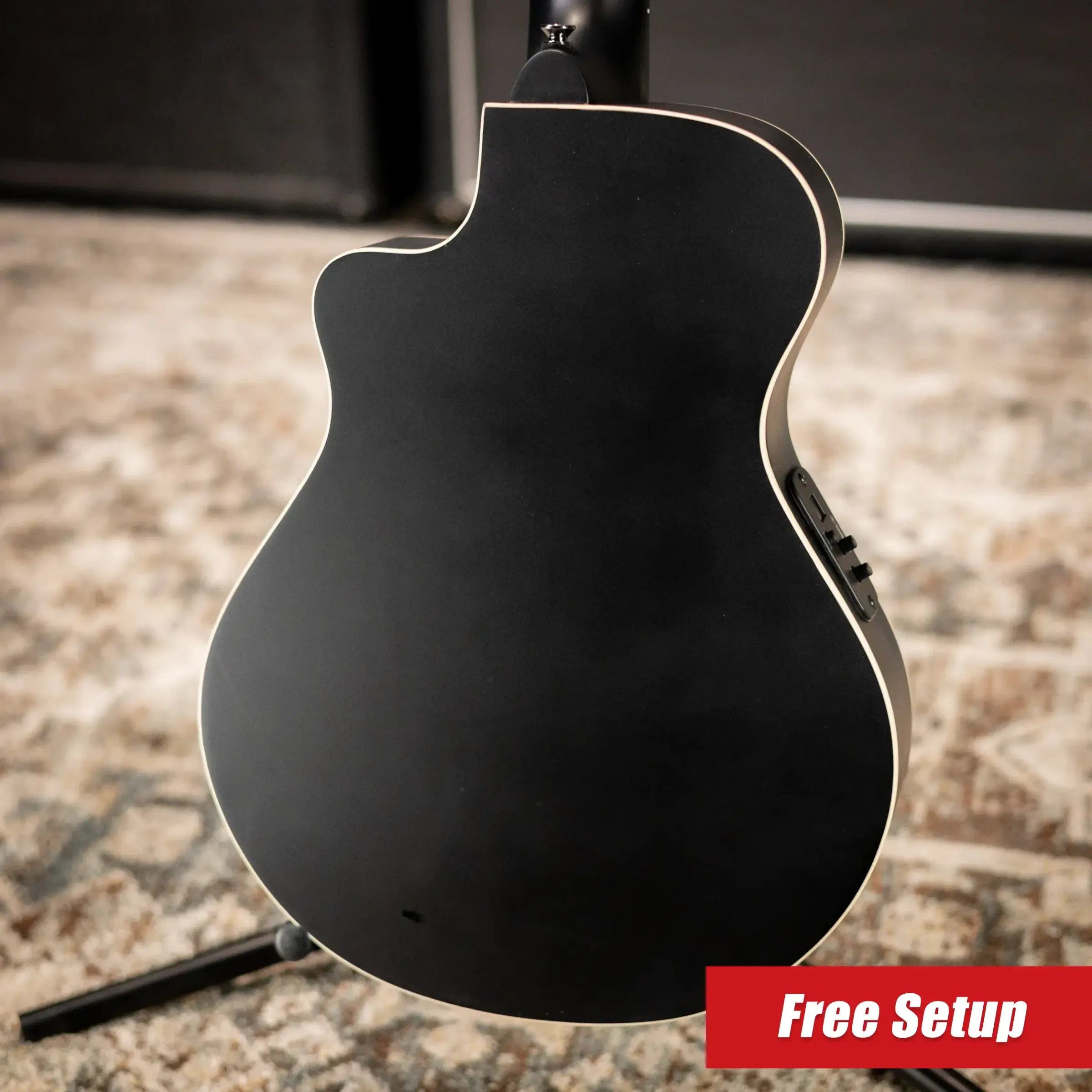Yamaha APXT2 3/4-Size Thin-Line Cutaway Acoustic/Electric Guitar - Black with Gig Bag