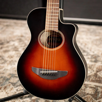 Yamaha APXT2 3/4-Size Thin-Line Cutaway Acoustic/Electric Guitar - Old Violin Sunburst with Gig Bag