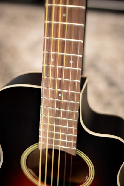 Yamaha APXT2 3/4-Size Thin-Line Cutaway Acoustic/Electric Guitar - Old Violin Sunburst with Gig Bag