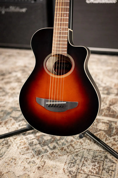 Yamaha APXT2 3/4-Size Thin-Line Cutaway Acoustic/Electric Guitar - Old Violin Sunburst with Gig Bag