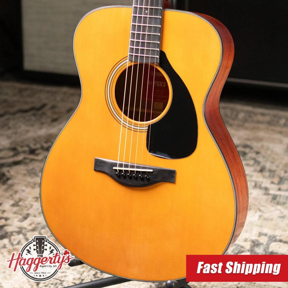 Yamaha FSX3 Red Label Acoustic/Electric Guitar - Vintage Natural with Gig Bag