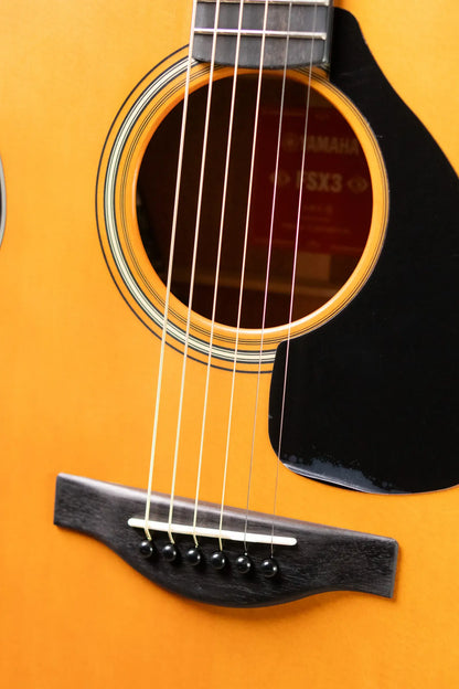Yamaha FSX3 Red Label Acoustic/Electric Guitar - Vintage Natural with Gig Bag