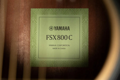 Yamaha FSX800C Small Body Acoustic-Electric Guitar - Natural