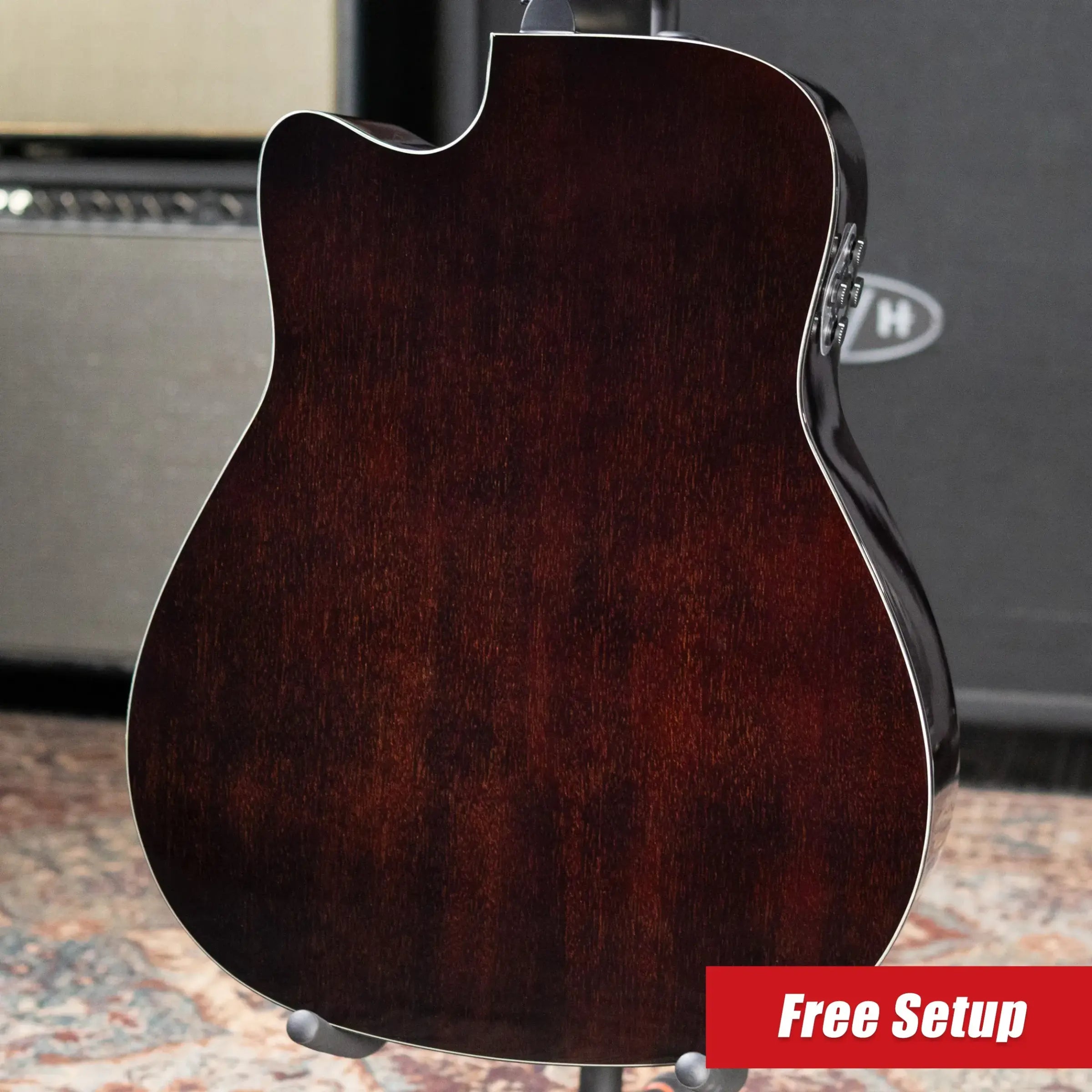 Yamaha TAG1 C TransAcoustic Dreadnought Cutaway Acoustic/Electric Guitar - Natural with Gig Bag