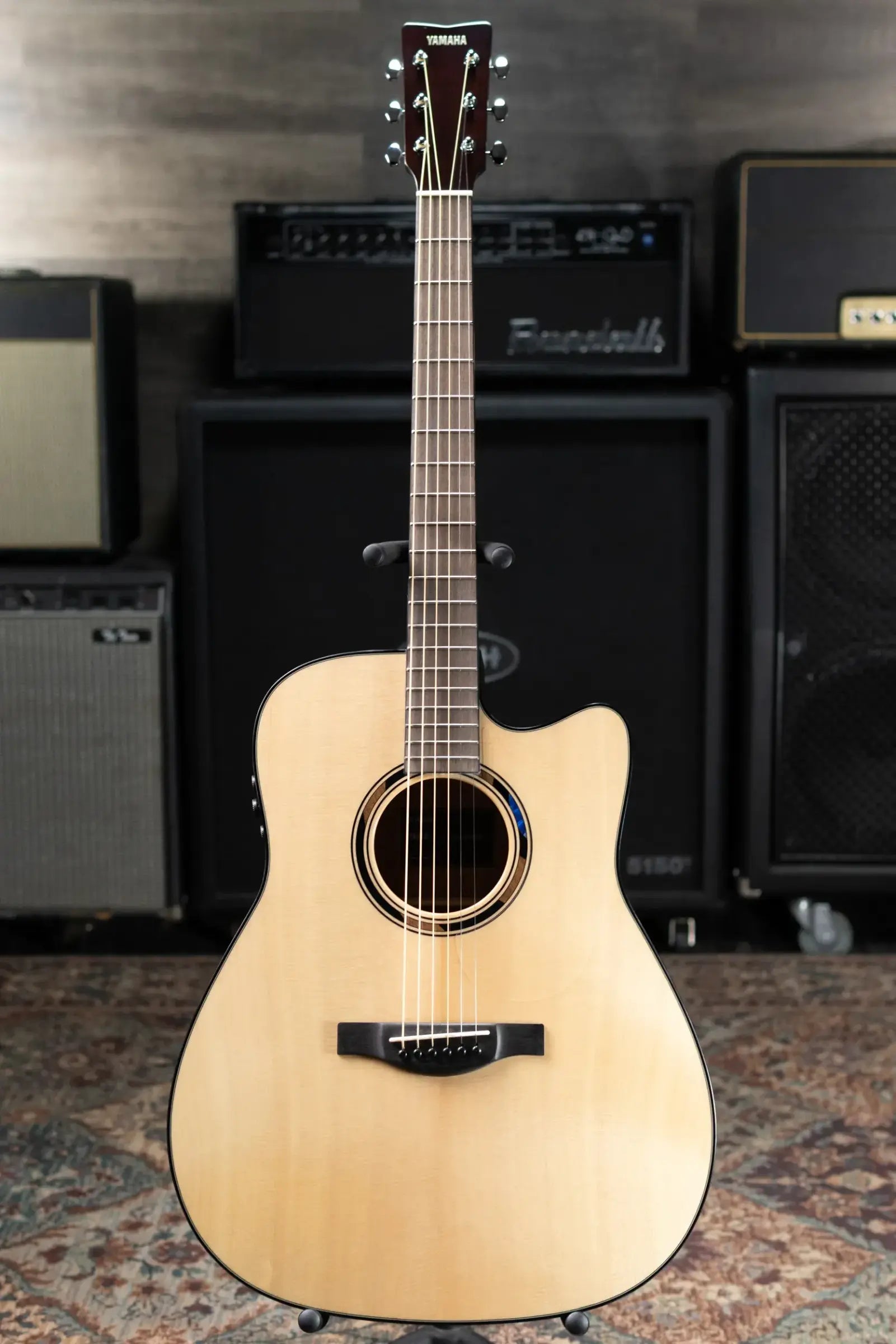 Yamaha TAG1 C TransAcoustic Dreadnought Cutaway Acoustic/Electric Guitar - Natural with Gig Bag