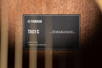 Yamaha TAG1 C TransAcoustic Dreadnought Cutaway Acoustic/Electric Guitar - Natural with Gig Bag
