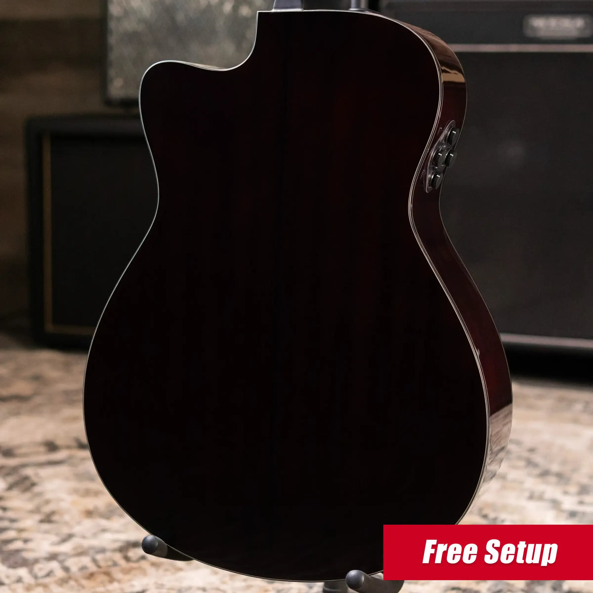 Yamaha TAS3 Concert Acoustic/Electric Guitar - Natural with Gig Bag - Demo