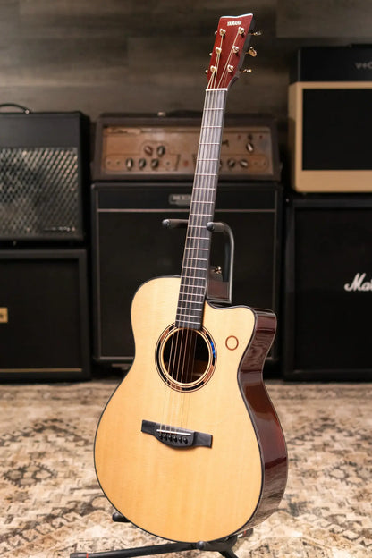 Yamaha TAS3 Concert Acoustic/Electric Guitar - Natural with Gig Bag - Demo