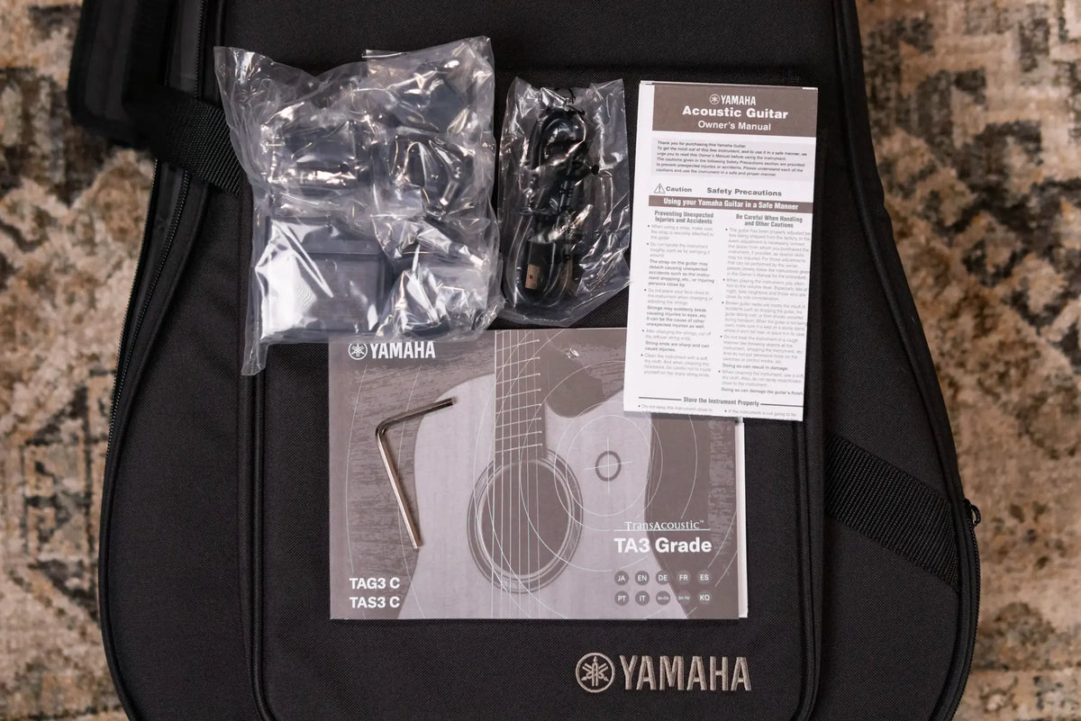 Yamaha TAS3 Concert Acoustic/Electric Guitar - Natural with Gig Bag - Demo