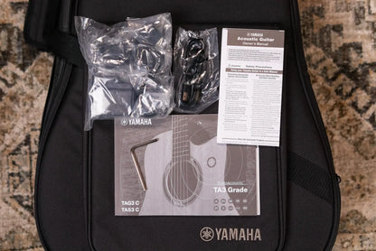 Yamaha TAS3 Concert Acoustic/Electric Guitar - Natural with Gig Bag - Demo
