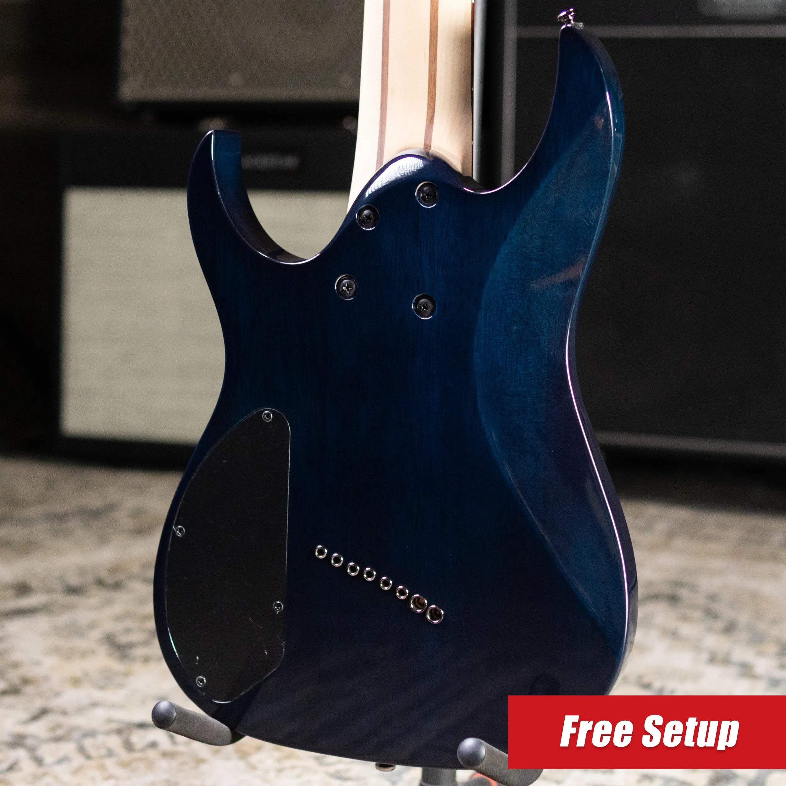 Ibanez RGMS8PR 8-String Electric Guitar - Cosmic Blue Sunburst - Used