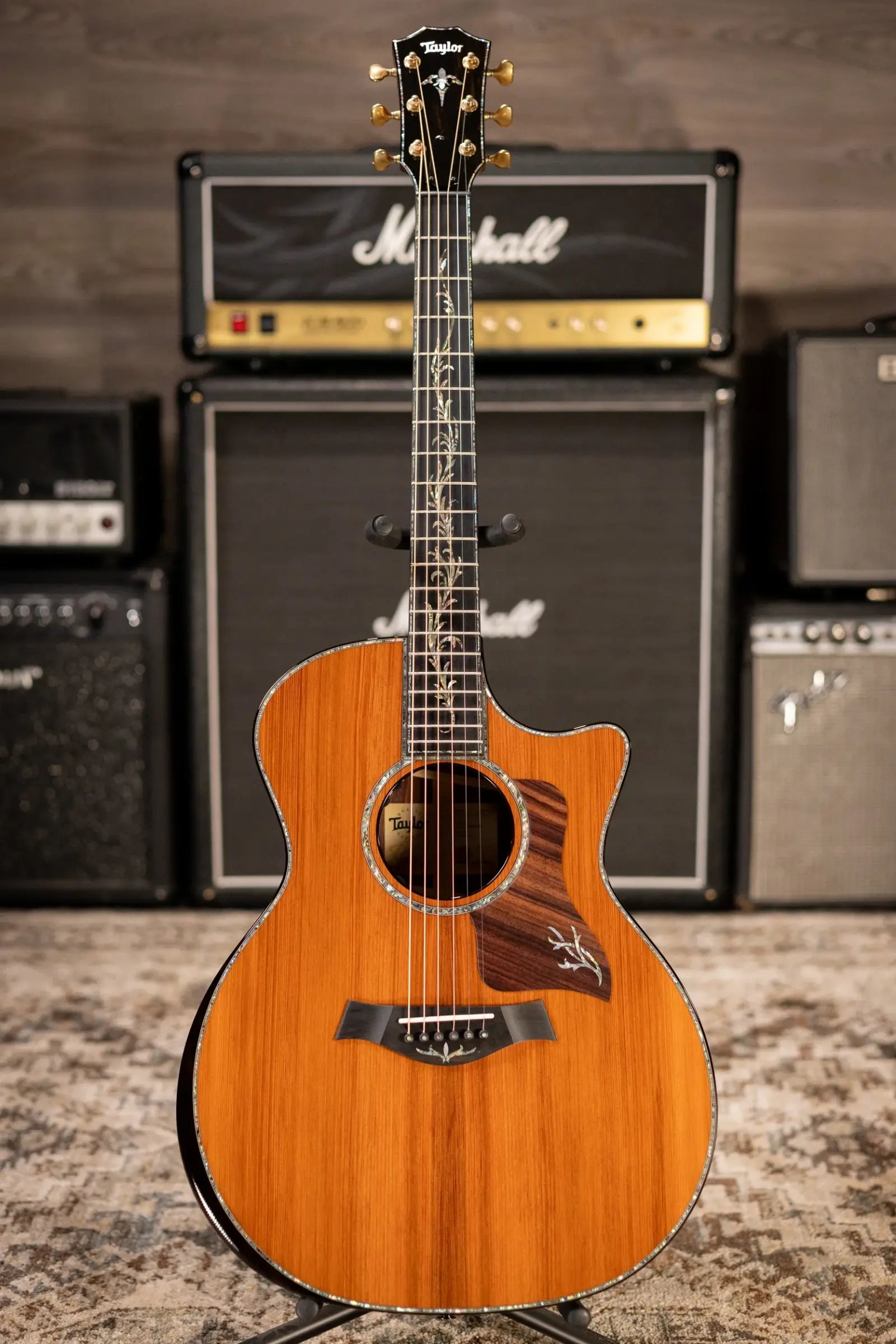 Taylor Next Generation PS14ce Presentation Series Grand Auditorium Acoustic/Electric Guitar - Honduran Rosewood/Sinker Redwood with Hardshell Case