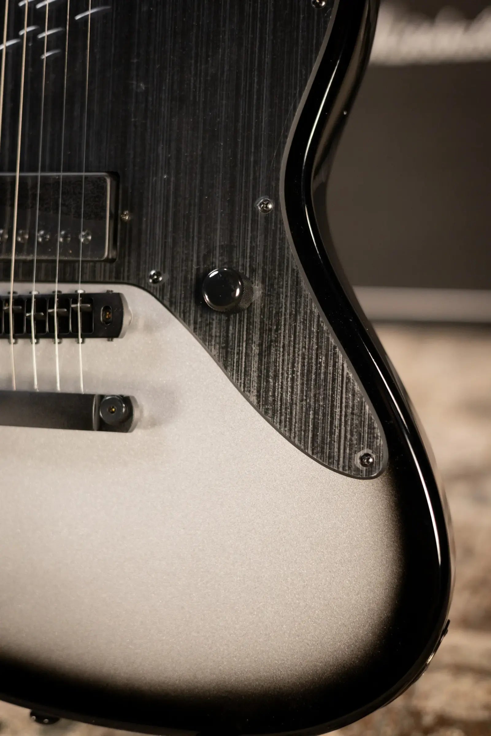 ESP LTD JD-1 Joe Duplantier Signature Electric Guitar - Silver Sunburst with Hardshell Case