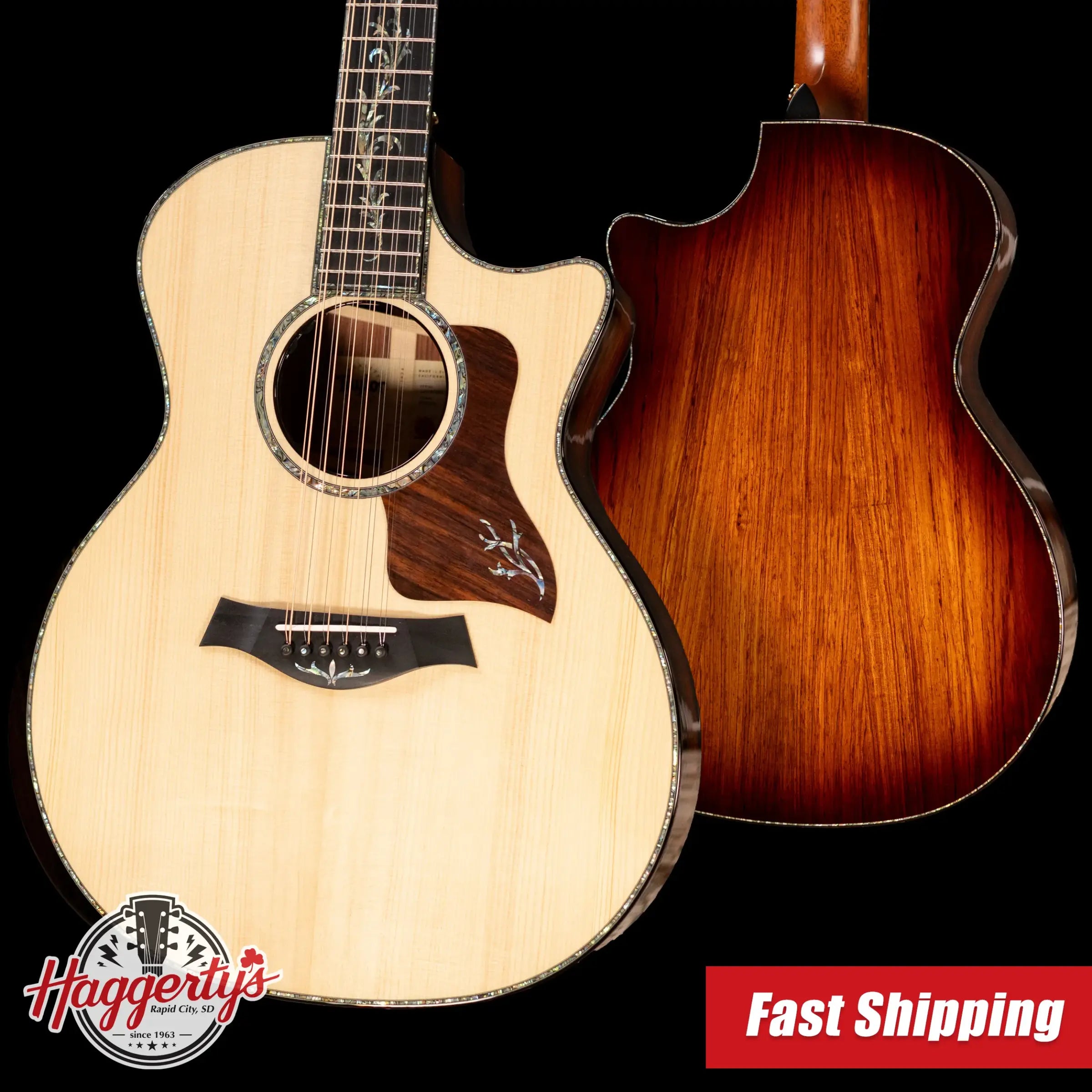 Taylor Next Generation PS54ce Presentation Series 12-String Grand Auditorium Acoustic/Electric Guitar - Honduran Rosewood/Adirondack Spruce with Hardshell Case