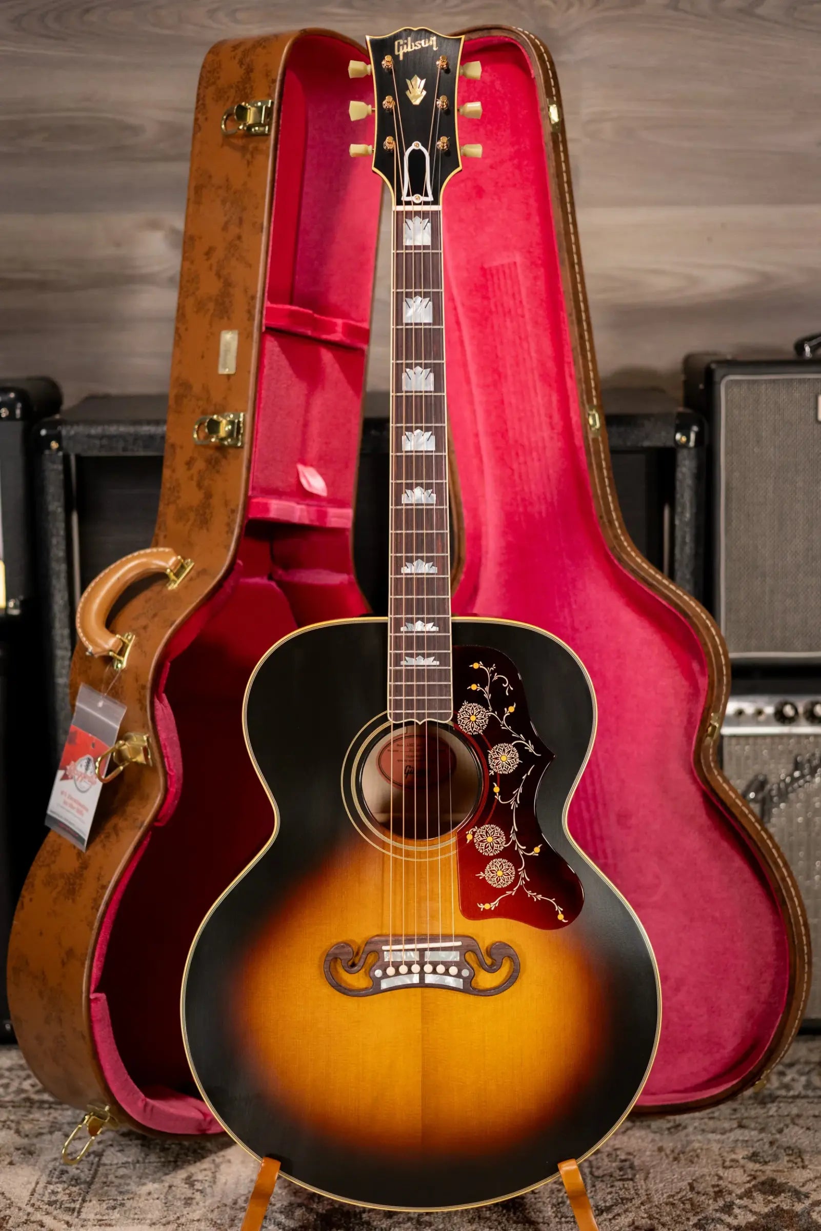 Gibson Custom Shop 1957 SJ-200 Jumbo Acoustic Guitar - Vintage Sunburst with Hardshell Case