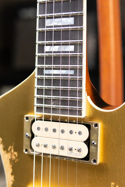 Jackson Custom Shop USA Special Edition Kelly Electric Guitar -  Nitro-Relic Tour Gold Top with Hardshell Case