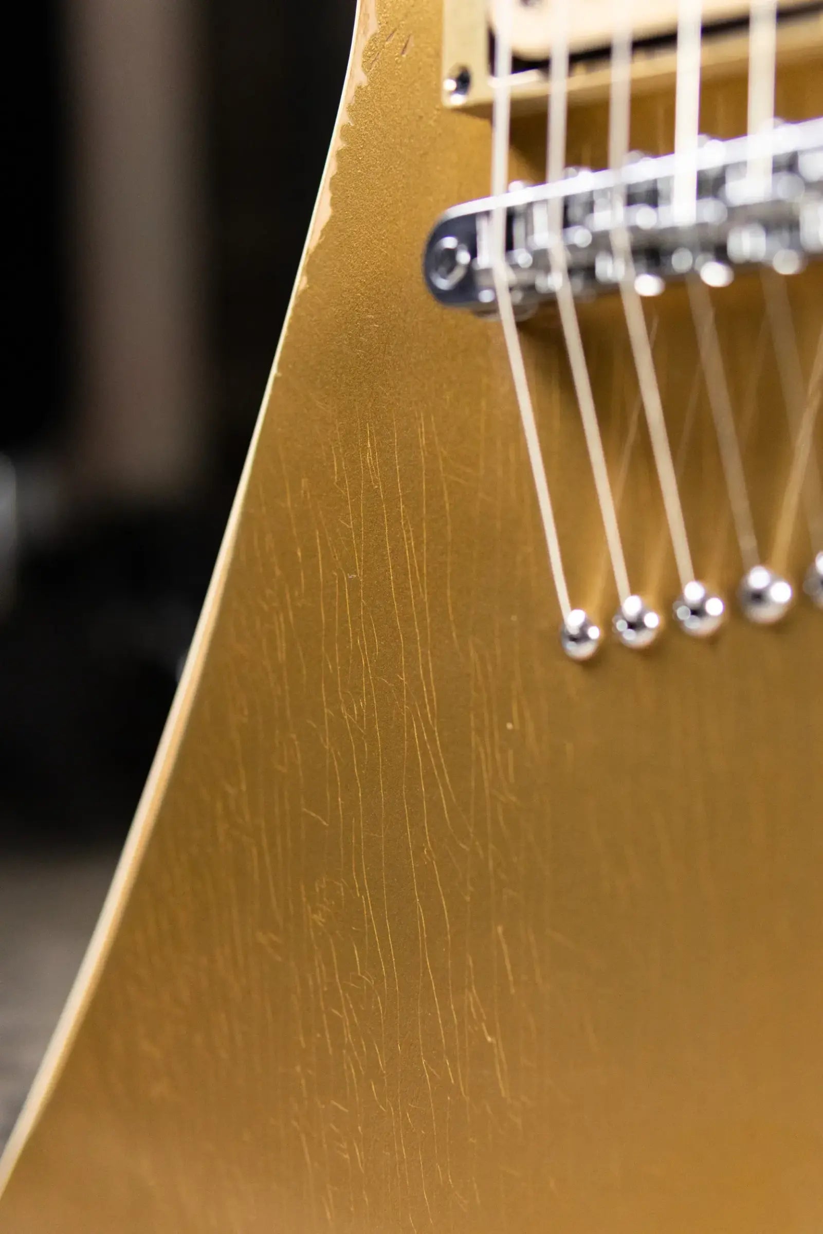 Jackson Custom Shop USA Special Edition Kelly Electric Guitar -  Nitro-Relic Tour Gold Top with Hardshell Case