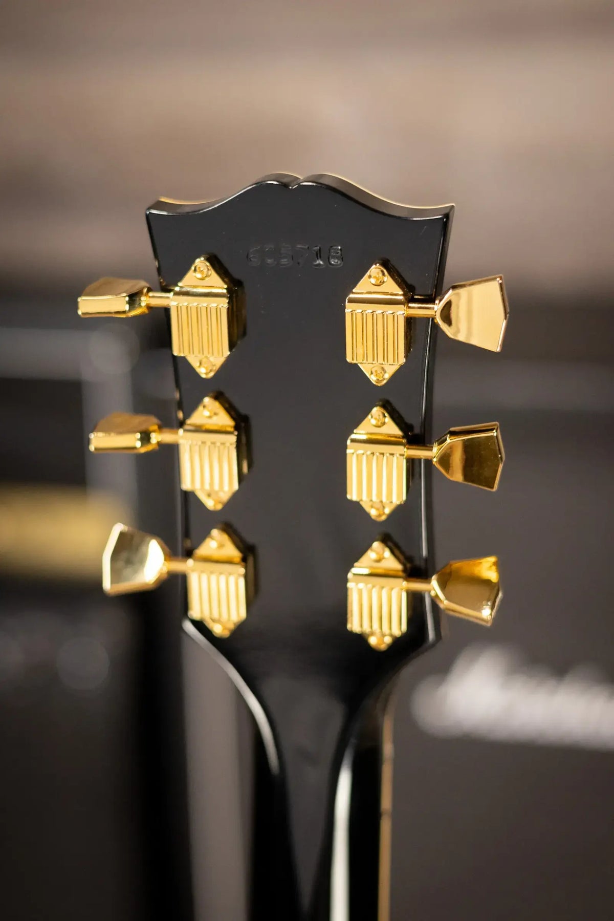 Gibson Custom Shop 1968 Les Paul Custom Reissue Electric Guitar - Ebony with Hardshell Case