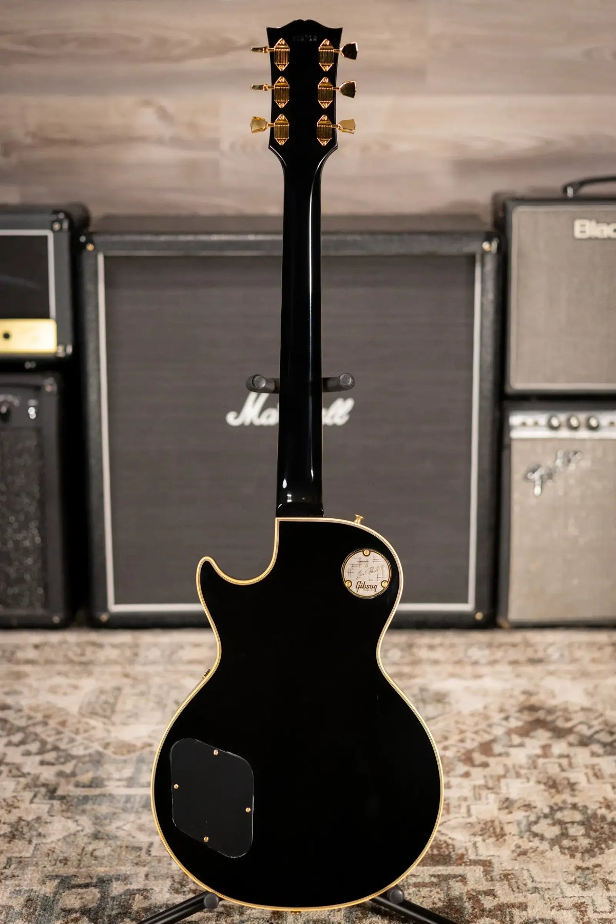 Gibson Custom Shop 1968 Les Paul Custom Reissue Electric Guitar - Ebony with Hardshell Case