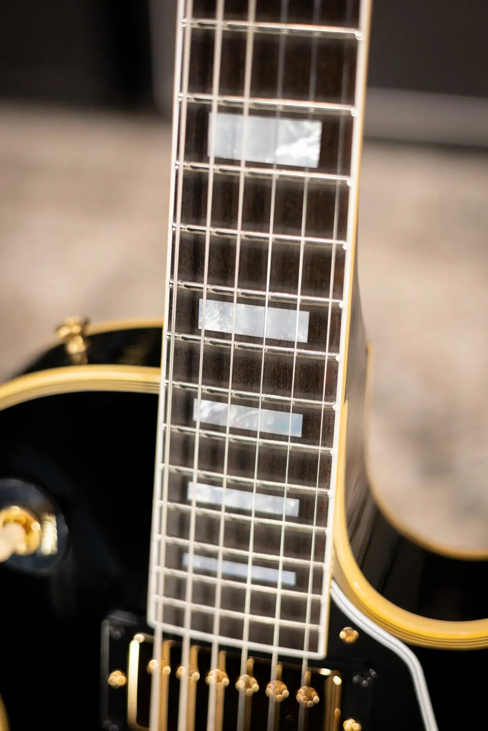 Gibson Custom Shop 1968 Les Paul Custom Reissue Electric Guitar - Ebony with Hardshell Case