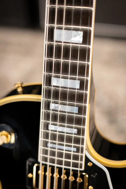 Gibson Custom Shop 1968 Les Paul Custom Reissue Electric Guitar - Ebony with Hardshell Case