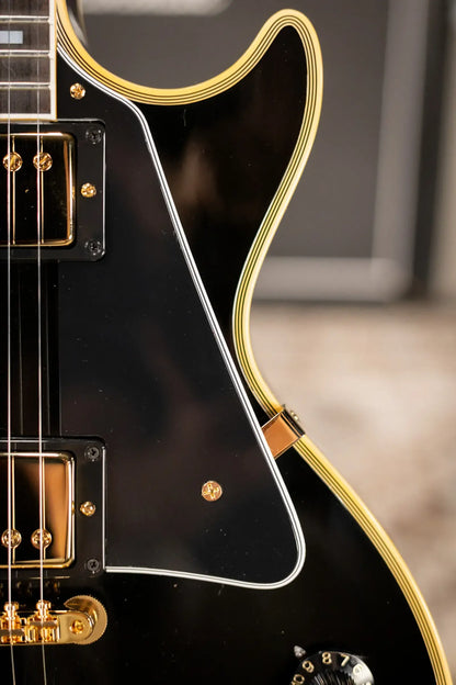 Gibson Custom Shop 1968 Les Paul Custom Reissue Electric Guitar - Ebony with Hardshell Case