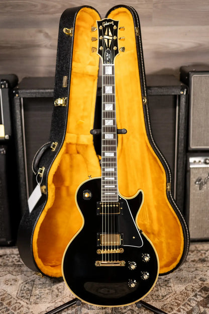 Gibson Custom Shop 1968 Les Paul Custom Reissue Electric Guitar - Ebony with Hardshell Case
