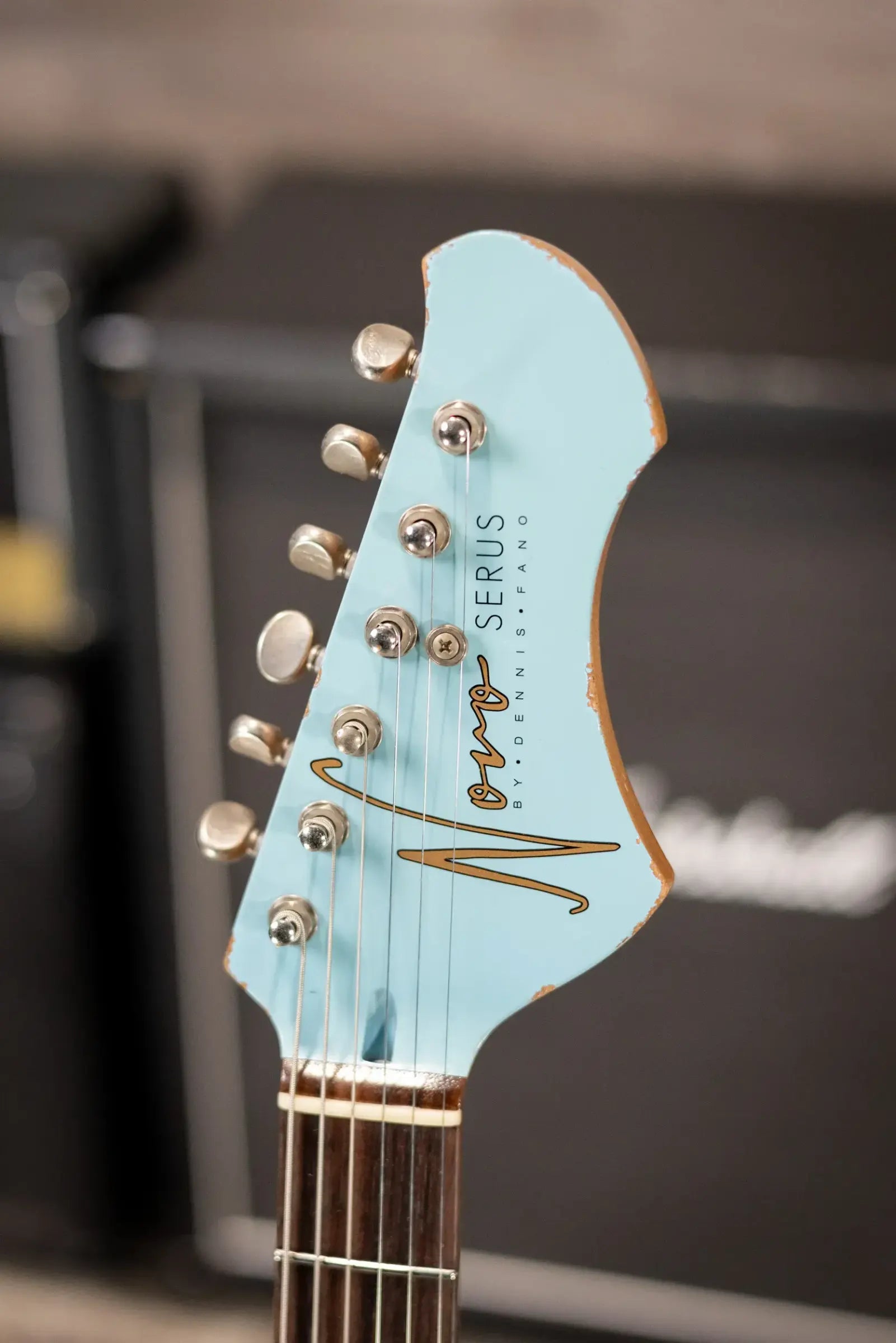 Novo Limited Serus J Electric Guitar - Daphne Blue over '64 3-Tone Burst with Gig Bag