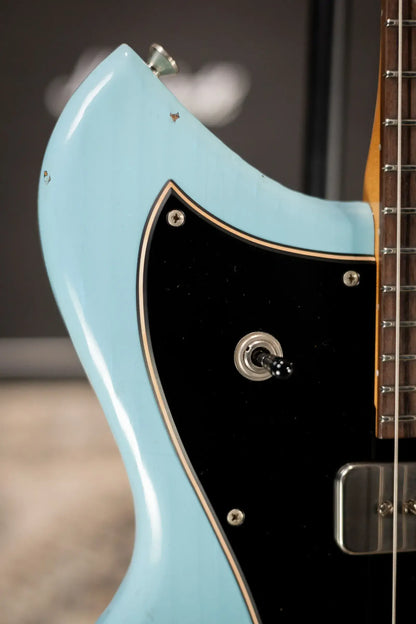 Novo Limited Serus J Electric Guitar - Daphne Blue over '64 3-Tone Burst with Gig Bag