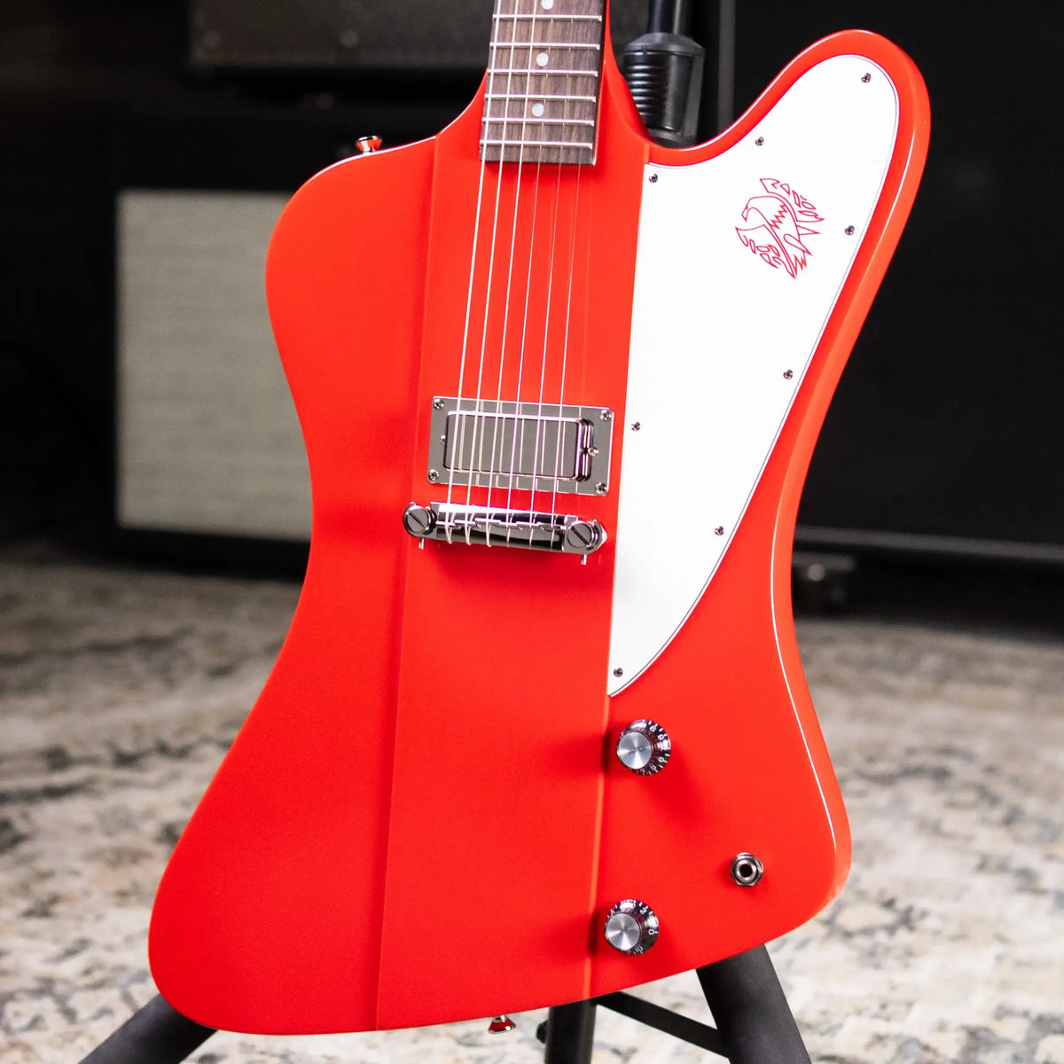 Epiphone 1963 Firebird I Reissue Electric Guitar - Cardinal Red with Hardshell Case