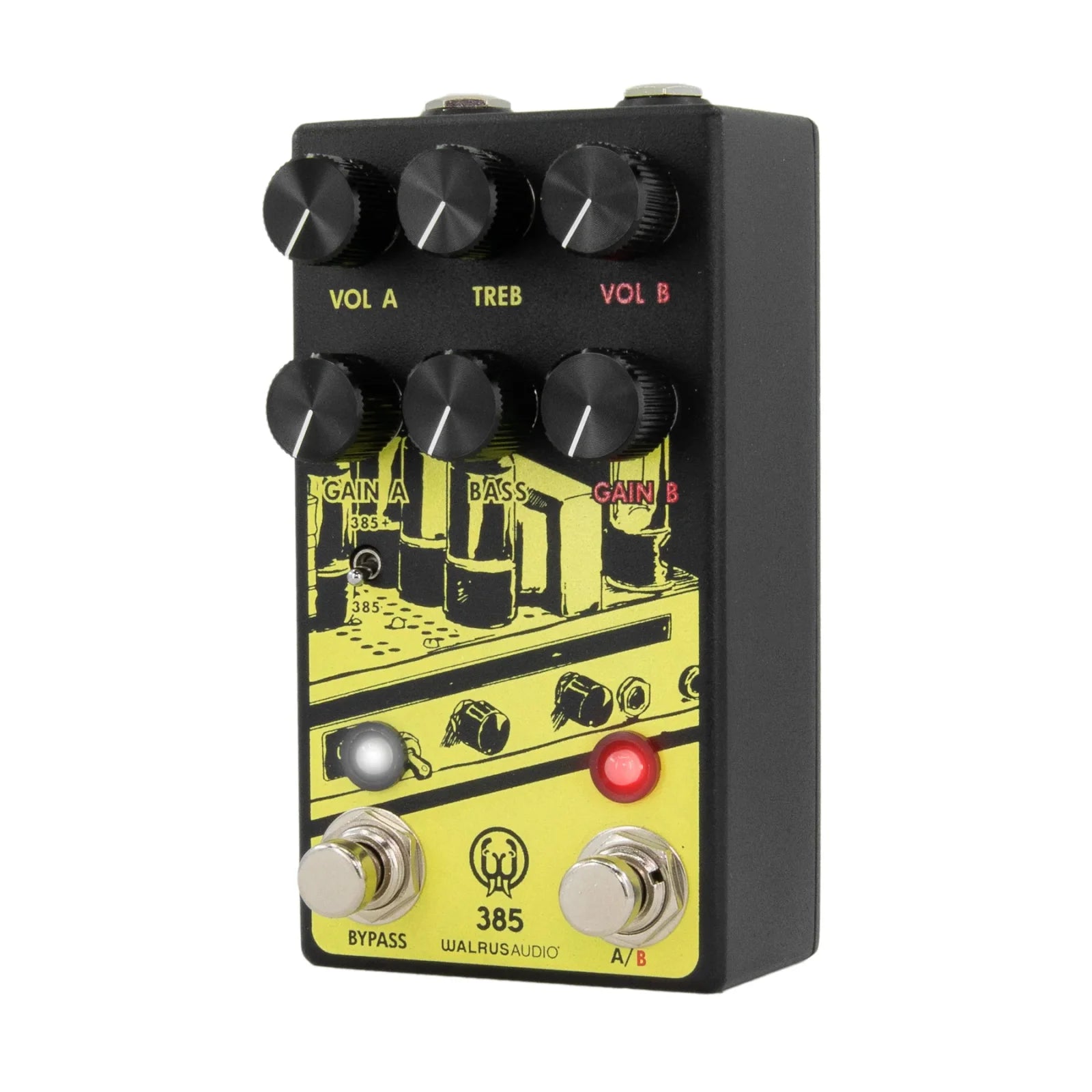 Walrus Audio 385 MKII Overdrive Effect Pedal Yellow