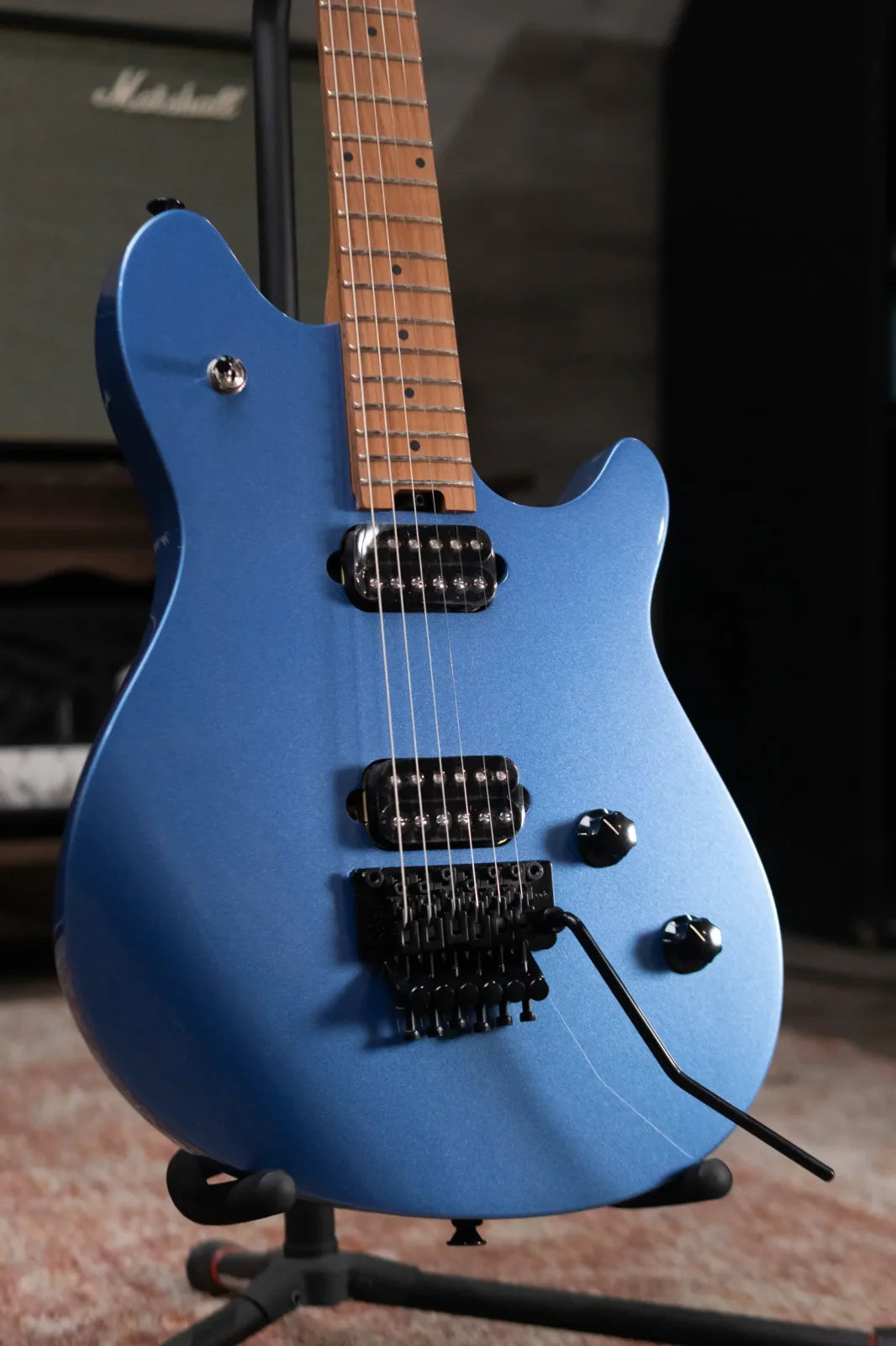 new 7.4 lb EVH Wolfgang Standard Baked Maple Fingerboard Pelham Blue haggertys 03