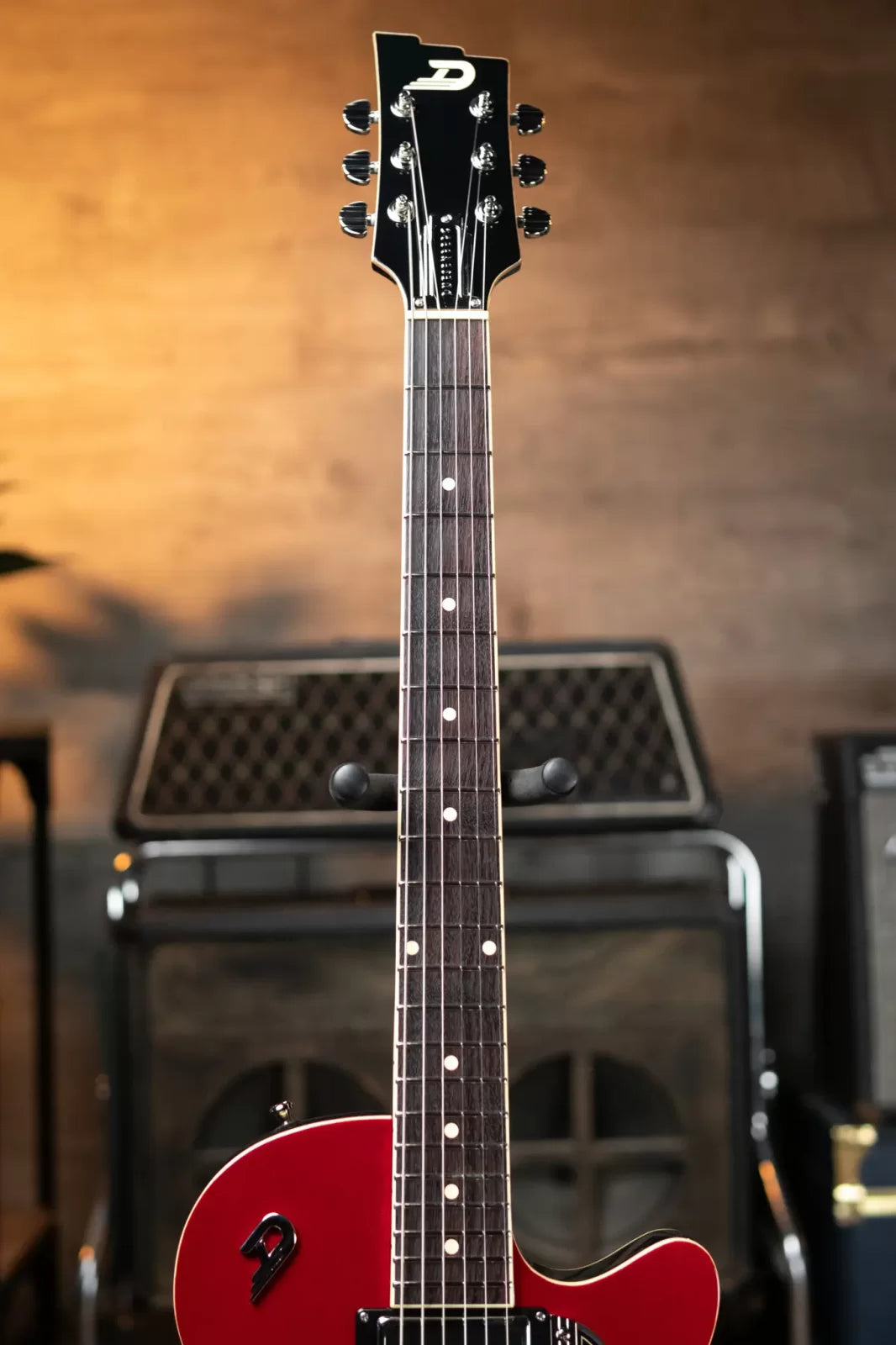 Duesenberg Starplayer TV Semi-Hollow Electric Guitar - Red Sparkle with Hardshell Case