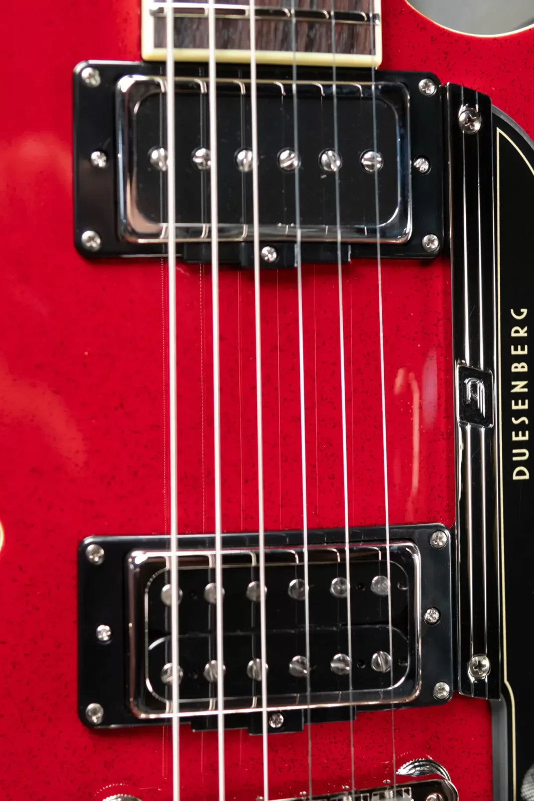 Duesenberg Starplayer TV Semi-Hollow Electric Guitar - Red Sparkle with Hardshell Case