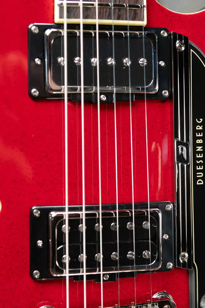 Duesenberg Starplayer TV Semi-Hollow Electric Guitar - Red Sparkle with Hardshell Case