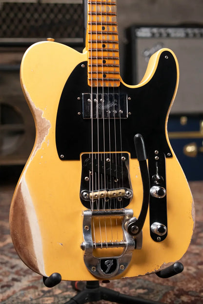 new 7 8 lbs Fender Custom Shop Limited Edition CuNiFe Telecaster Custom Heavy Relic 1 Piece Maple Neck Aged Nocaster Blonde haggertys 03