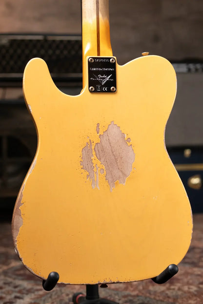 new 7 8 lbs Fender Custom Shop Limited Edition CuNiFe Telecaster Custom Heavy Relic 1 Piece Maple Neck Aged Nocaster Blonde haggertys 08